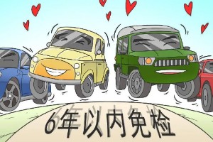 新車幾年免檢 新車6年免檢(10年內(nèi)每?jī)赡昴隀z一次)