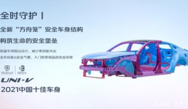 長安uni-v安全性能怎么樣 高強(qiáng)度籠式安全車身（安全氣囊全方位包裹）