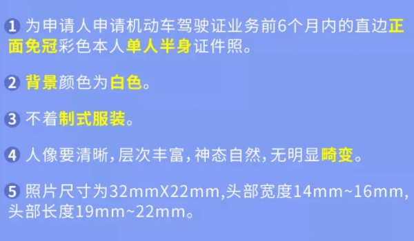 駕駛證照片可以自帶嗎、有什么要求 可以自行攜帶 符合相關尺寸