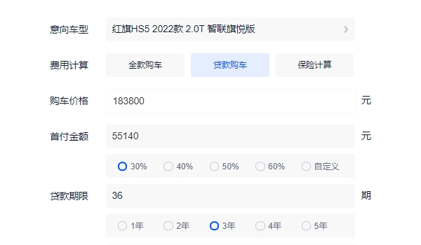 紅旗hs5新款2022款價(jià)格suv成交價(jià) 紅旗hs5新車成交價(jià)格18.38萬