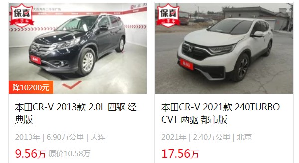 crv本田2022款報(bào)價(jià)圖片 沒有2022款車型(最新售價(jià)18萬)