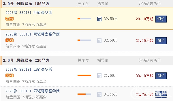 途昂大概多少錢 途昂新車售價29.50起（全款落地31.85萬）