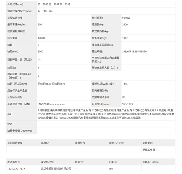 車長超5米！小鵬全新車型P7 完成申報：造型亮眼對標(biāo)智界S7