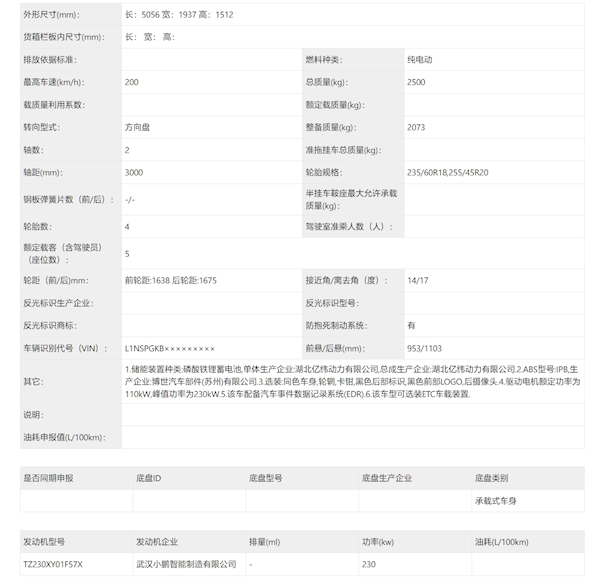 車長超5米！小鵬全新車型P7 完成申報：造型亮眼對標(biāo)智界S7